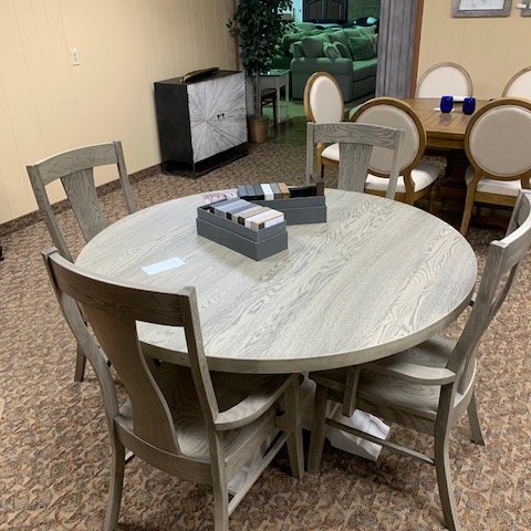 Dining table from Rufeners Furniture in Rittman, Ohio.