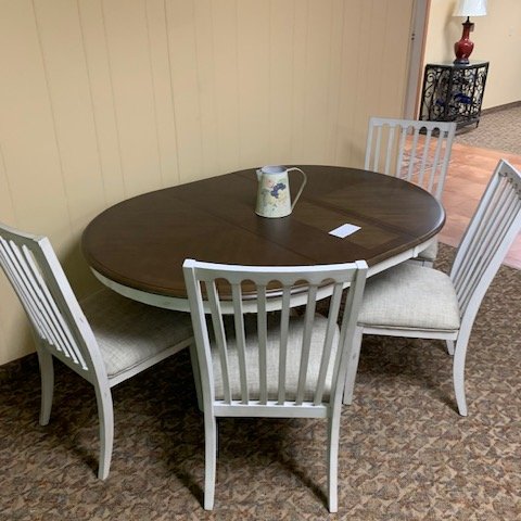 Dining table from Rufeners Furniture in Rittman, Ohio.