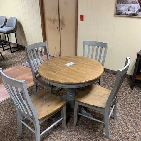 Dining table from Rufeners Furniture in Rittman, Ohio.